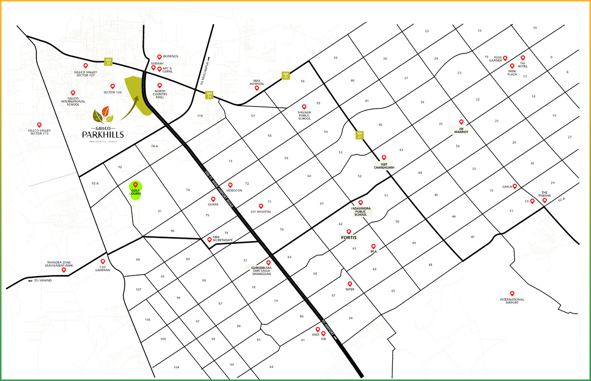 Gillco Parkhills Location Map